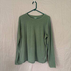 Old Navy Womens Green Everywear Long Sleeve Top Size XL Tall Athlesiure Casual